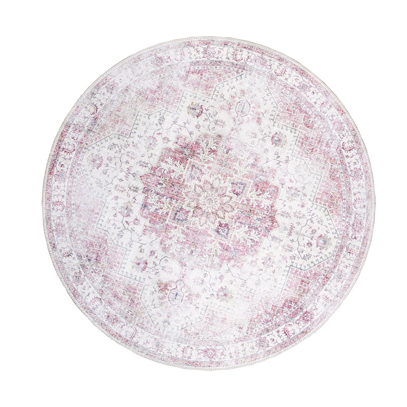 Tapis vintage rond - Lago Rose - sfeer