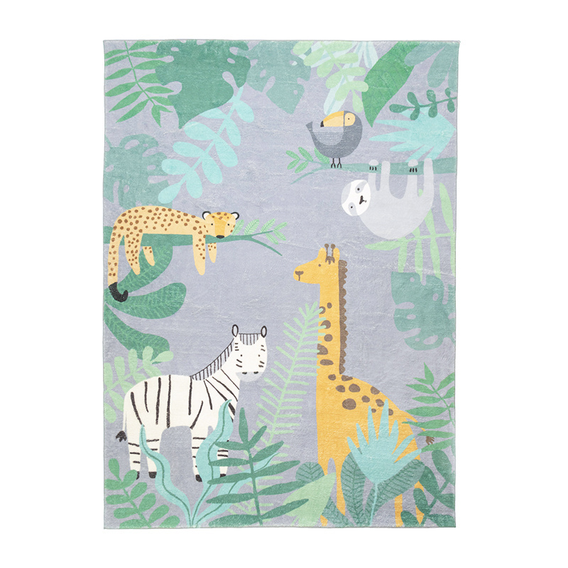 Tapis pour enfants - Jungle Giraffe Multicolore - sfeer