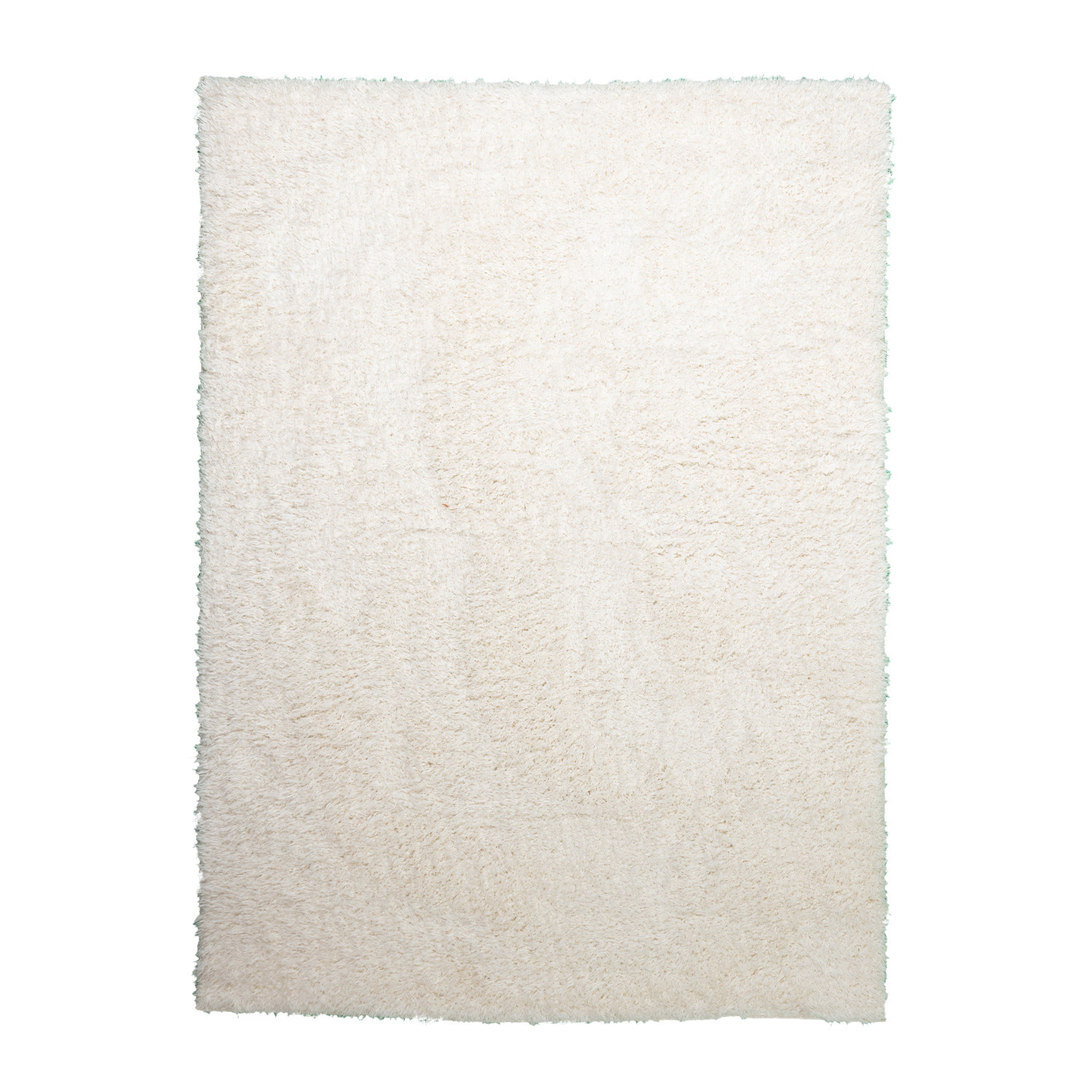 Tapis shaggy rond - Blaze Blanc - sfeer