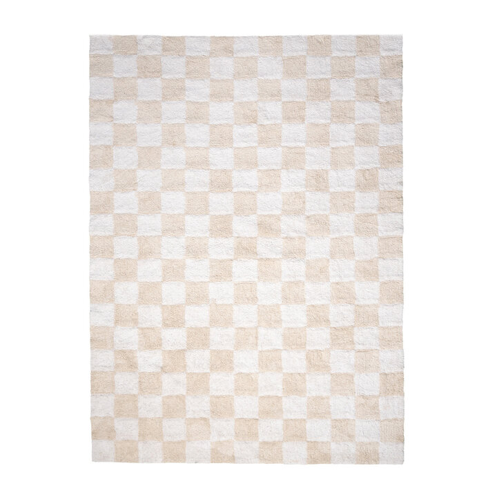 Tapis en coton - Gambit Crème/Blanc