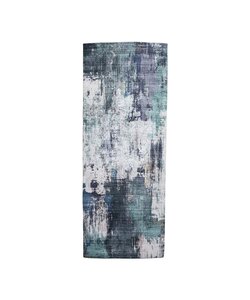 Tapis en laine lavable - Domingo Grunge Vert/Crème