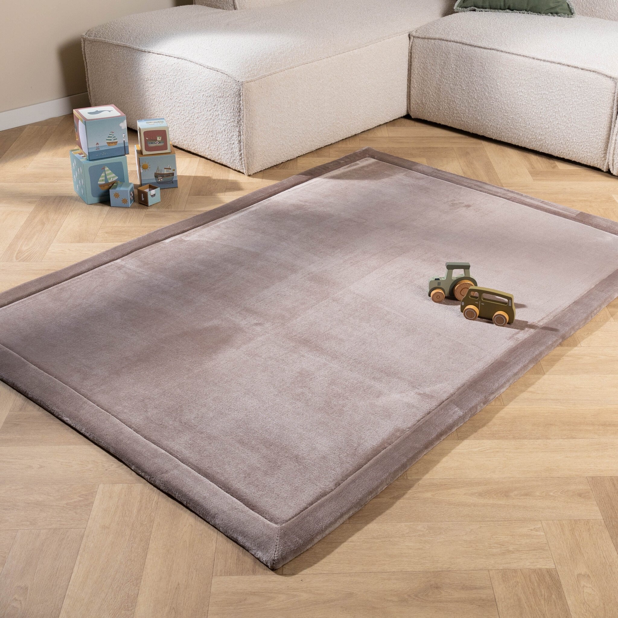 Tapis de Jeu Lavable - Jip Taupe