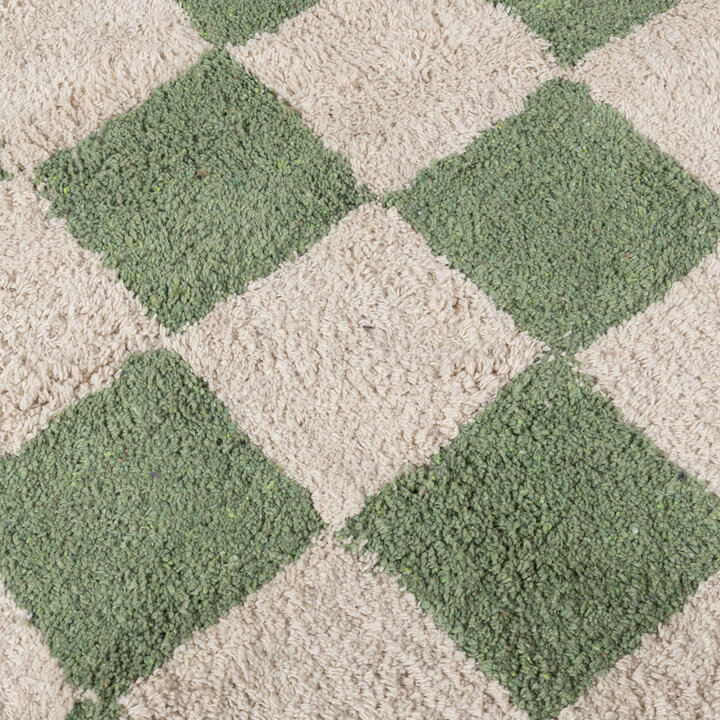 Couloir en laine - Gambit Vert/Blanc