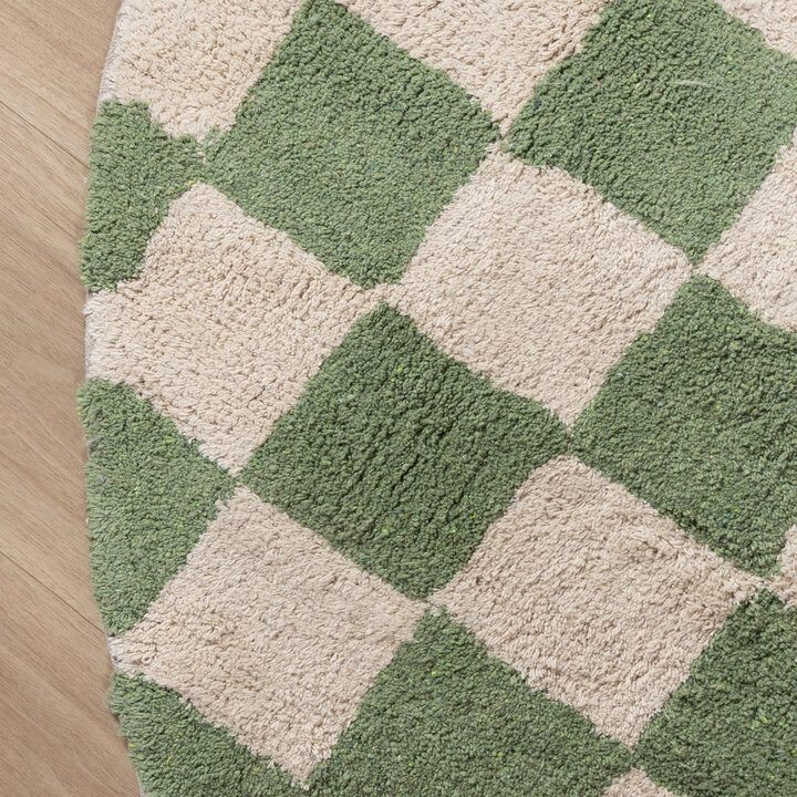 Couloir en laine - Gambit Vert/Blanc