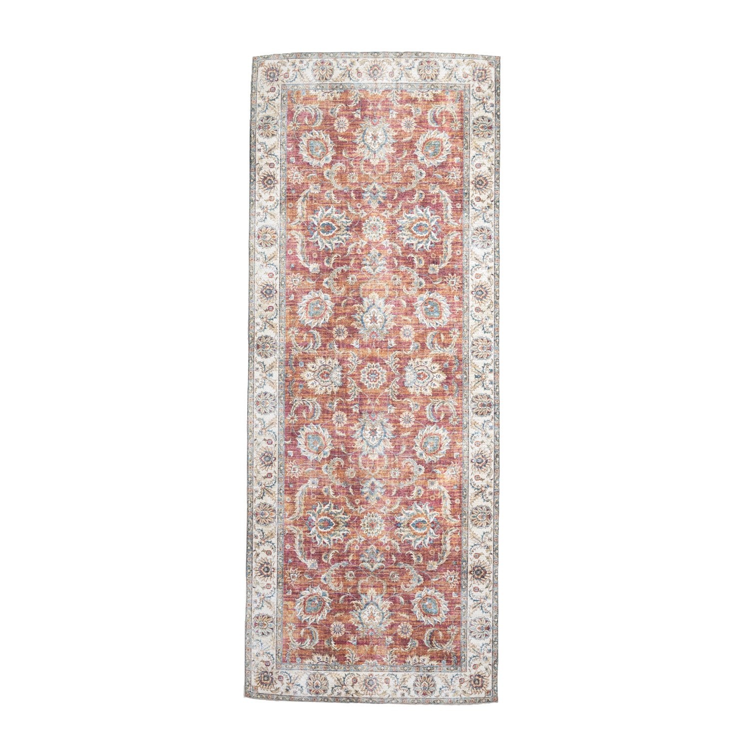 Tapis en laine lavable - Domingo Oriental Terracotta - sfeer