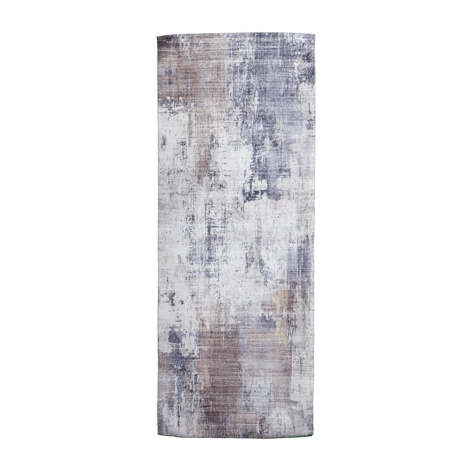 Tapis en laine lavable - Domingo Grunge Taupe/Crème - sfeer