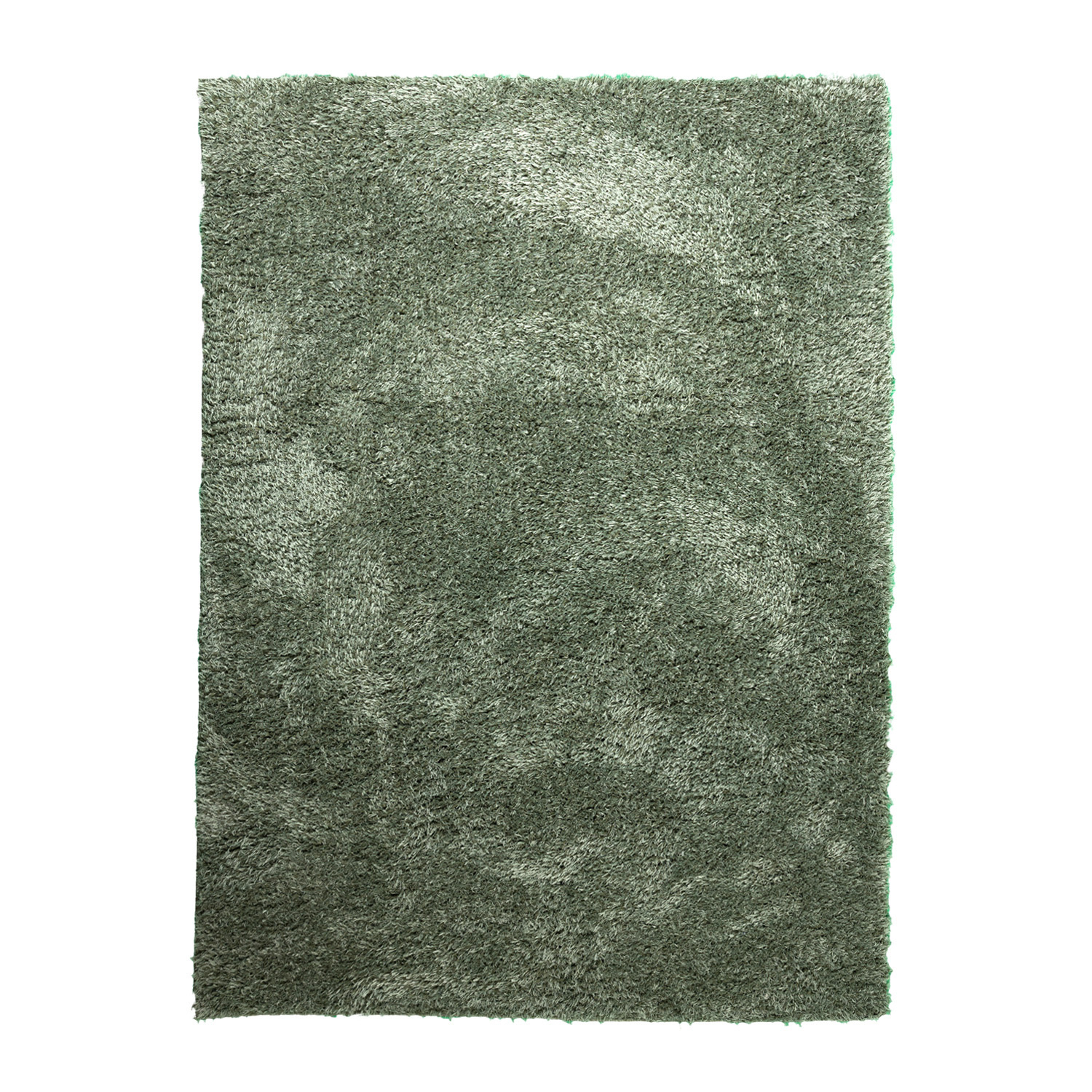 Tapis shaggy rond - Blaze Vert - sfeer