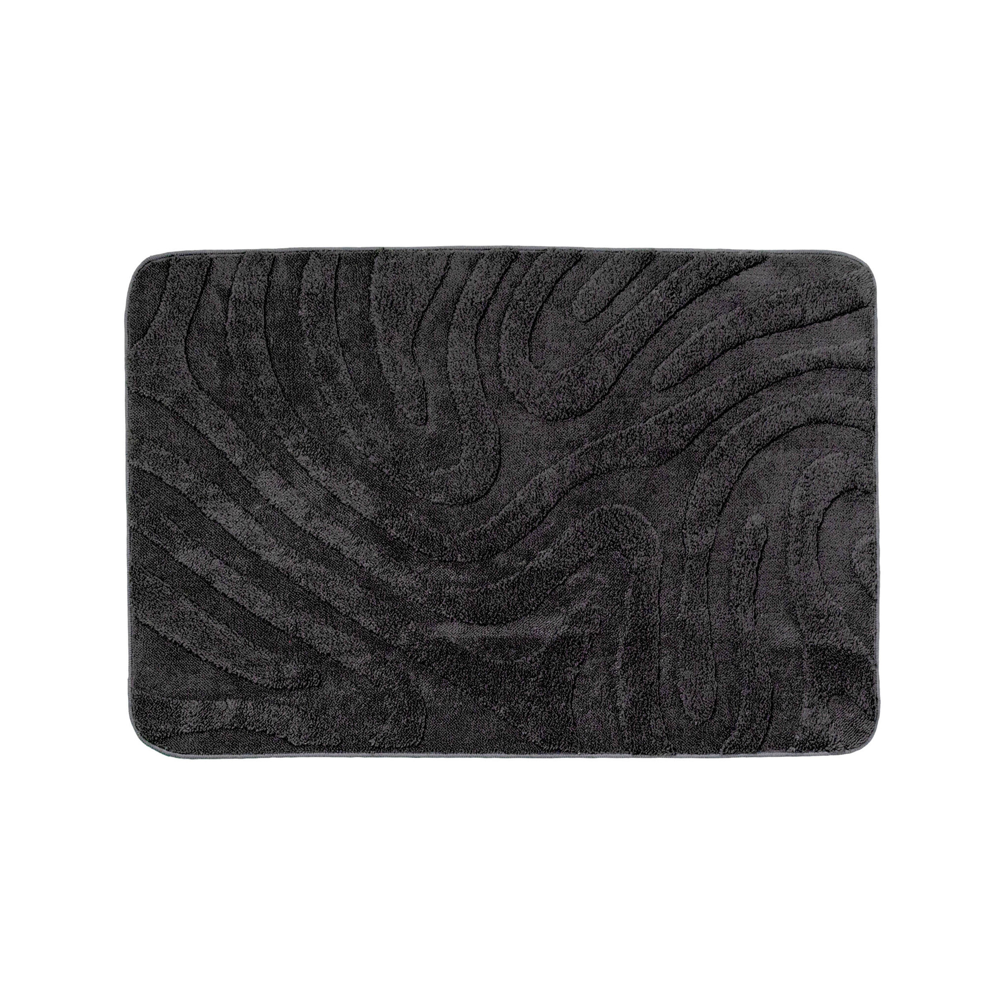 Tapis d'extérieur rond à fleurs - Cassie Shapes Noir - sfeer