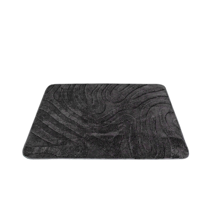 Tapis d'extérieur rond à fleurs - Cassie Shapes Noir