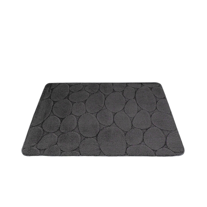 Tapis d'extérieur rond à fleurs - Cassie Pebbles Noir