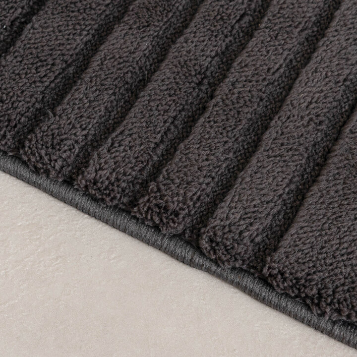 Tapis d'extérieur rond à fleurs - Cassie Arches Noir