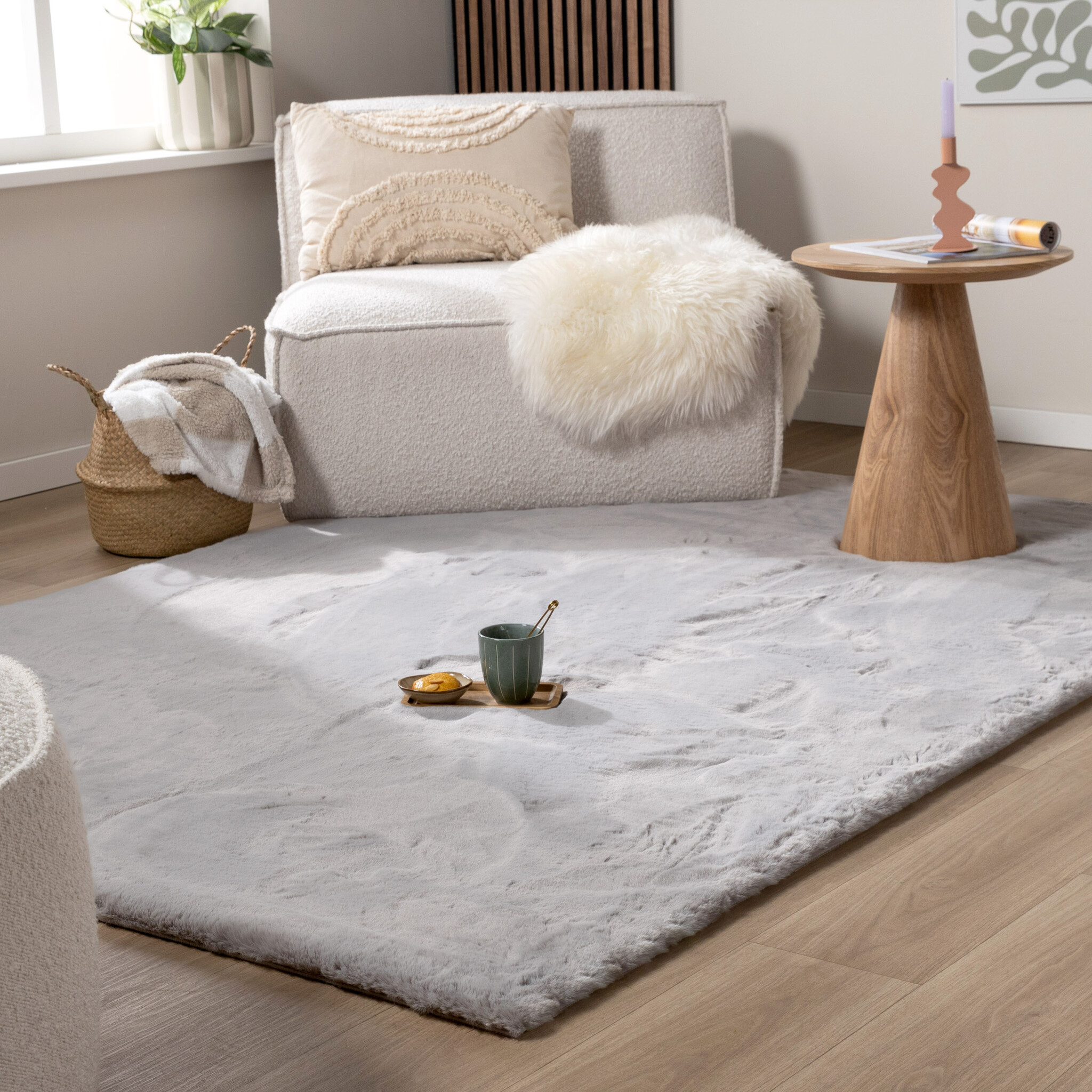 Tapis doux à poils longs - Comfy Supreme Gris