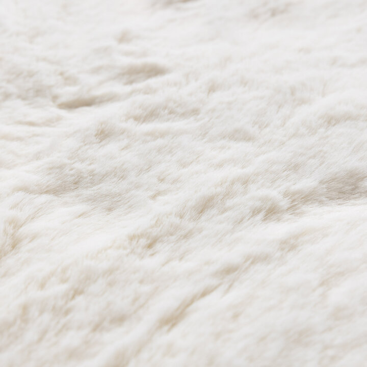 Tapis rond à poils longs - Comfy Supreme Blanc