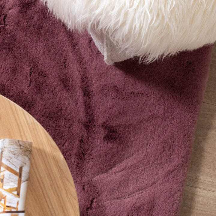 Tapis doux à poils longs - Comfy Supreme Rose Foncé