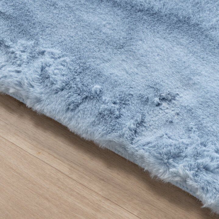 Tapis doux à poils longs - Comfy Supreme Bleu Clair