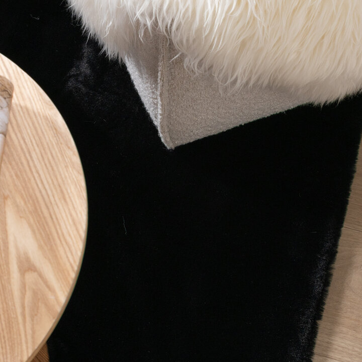 Tapis doux à poils longs - Comfy Supreme Noir