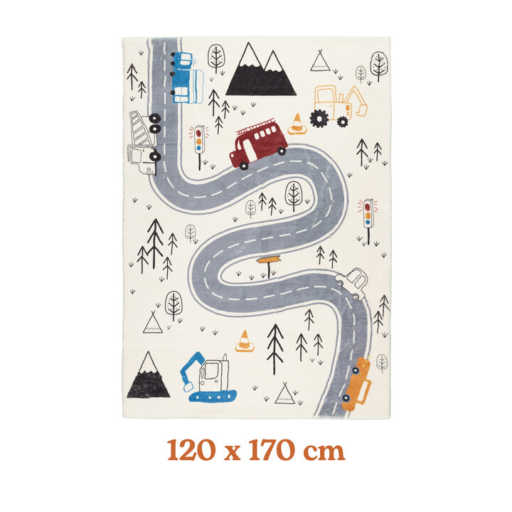 Tapis de Couloir vintage - Dex Road Bleu