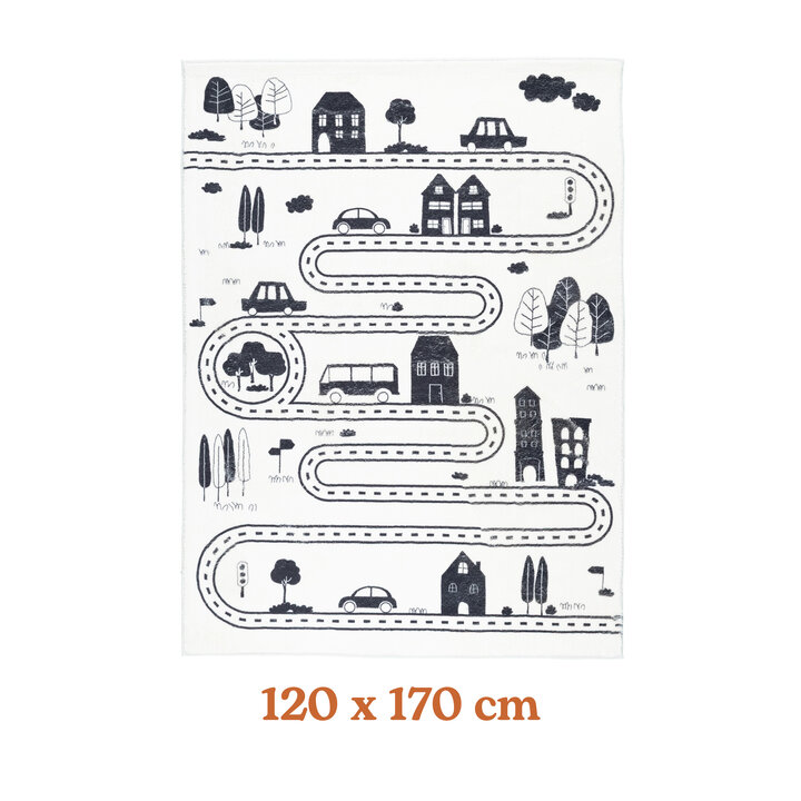 Tapis de Couloir vintage - Dex Lane Noir