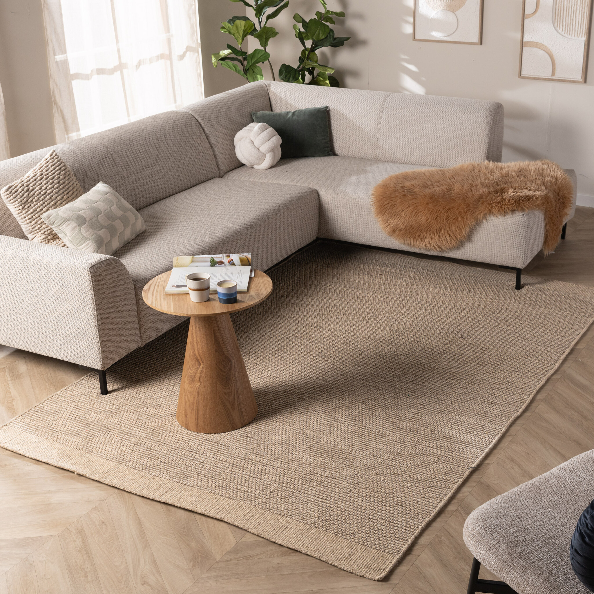 Tapis en laine - Bliss Beige/Marron - sfeer