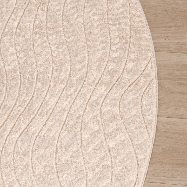 Tapis marbré - Charm Waves Beige