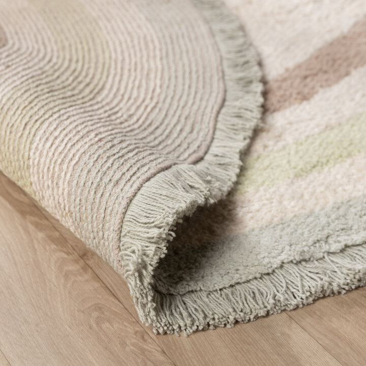 Tapis lavable pour enfants ovale - Milo Vert