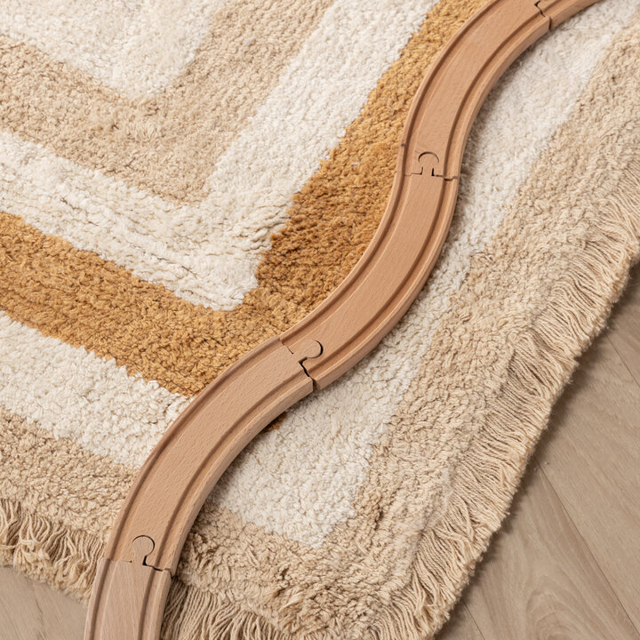 Tapis lavable pour enfants - Milo Beige