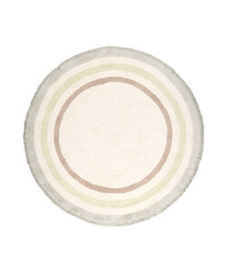 Tapis rond lavable pour enfants - Milo Vert