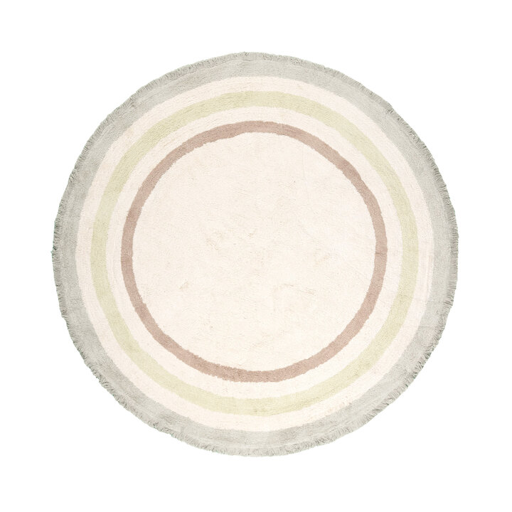 Tapis rond lavable pour enfants - Milo Vert
