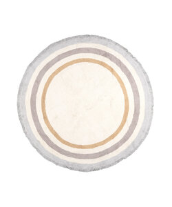 Tapis rond lavable pour enfants - Milo Gris
