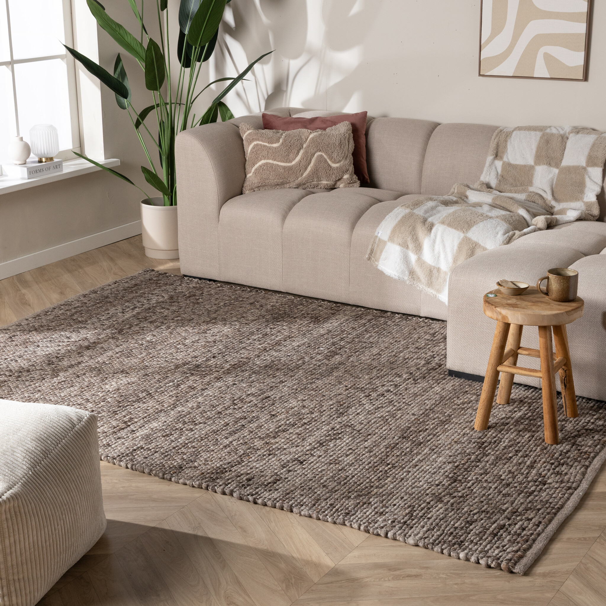 Tapis en laine - Feline Marron/Mélangé