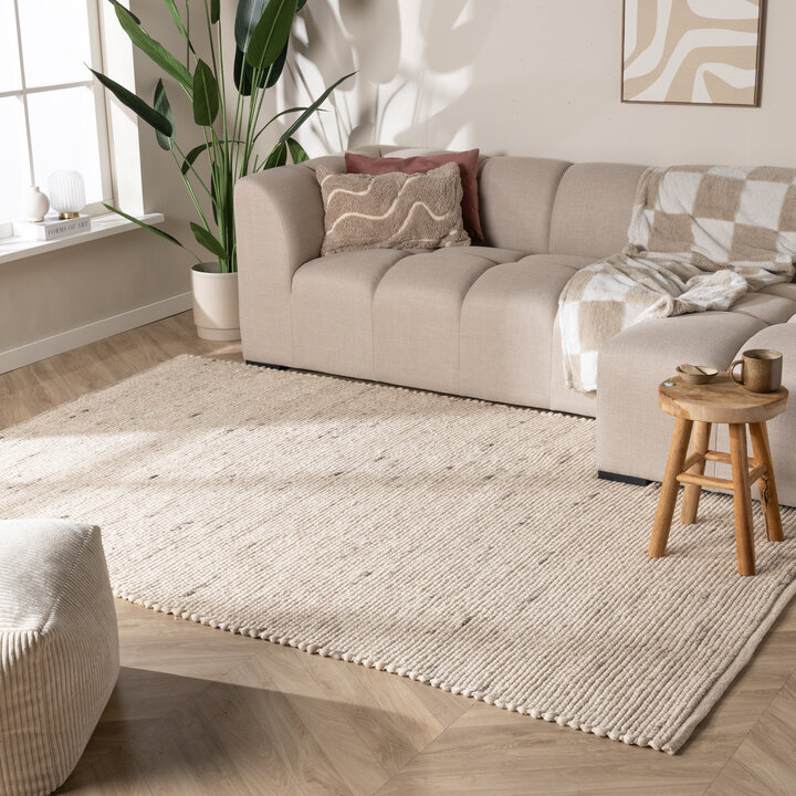 Tapis en laine - Feline Blanc/Mélangé