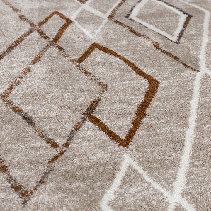 Tapis berbère rond - Blend Diamond Beige