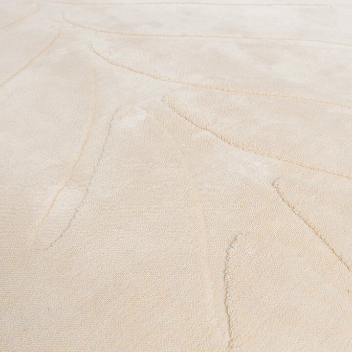 Tapis lavable pour enfants - Coco Feuille Beige