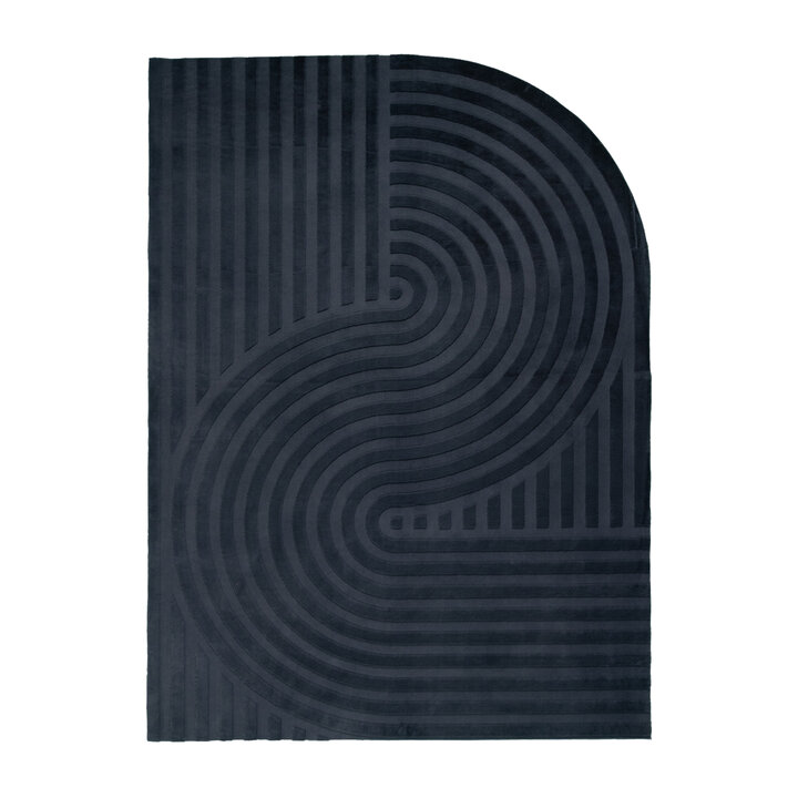 Tapis irrégulier - Flowy Wavy Anthracite