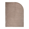 Tapis de forme irrégulière - Wavy Taupe - thumbnail 1
