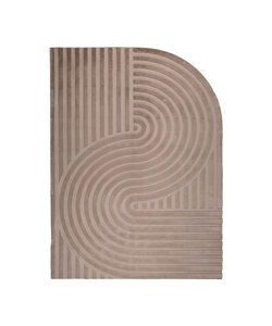 Tapis irrégulier - Flowy Wavy Taupe