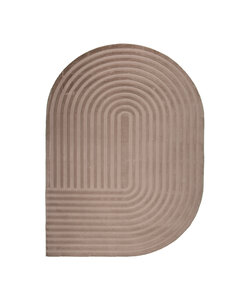 Tapis irrégulier - Flowy Arch Taupe