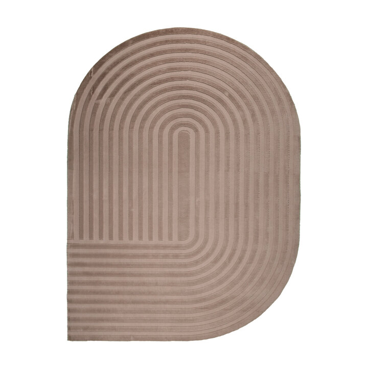 Tapis irrégulier - Flowy Arch Taupe