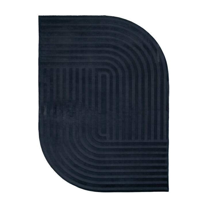 Tapis irrégulier - Flowy Lines Anthracite