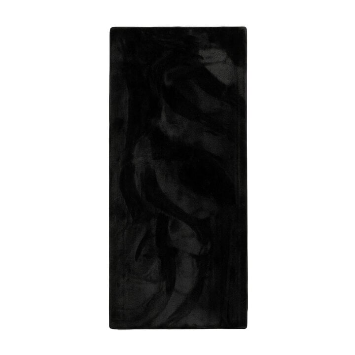Tapis de couloir à poils courts et doux - Cozy Noir