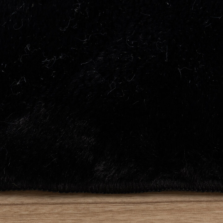 Tapis de couloir doux à poils courts - Cozy Noir