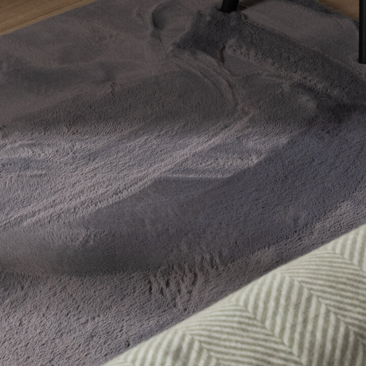   Tapis de couloir doux à poils courts - Cosy Anthracite