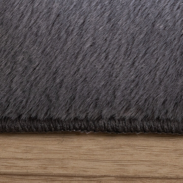   Tapis de couloir doux à poils courts - Cosy Anthracite