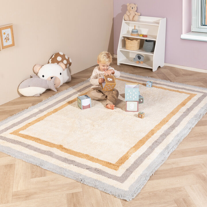 Tapis lavable pour enfant - Milo Gris