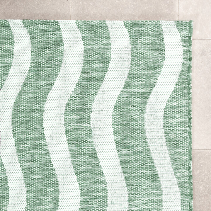 Tapis d'extérieur - Summer Waves Vert