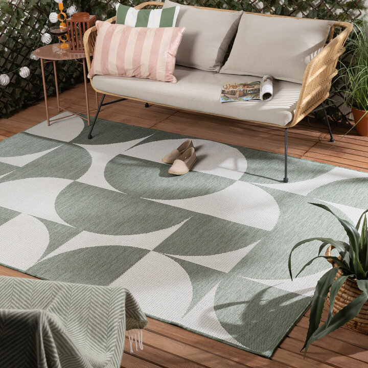 Tapis d'extérieur - Summer Shapes Vert