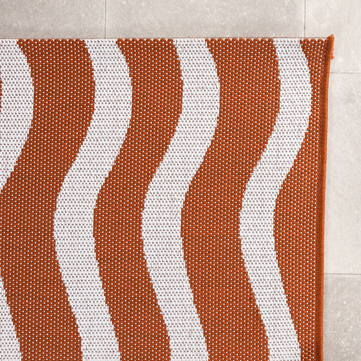 Tapis d'extérieur - Summer Waves Terracotta