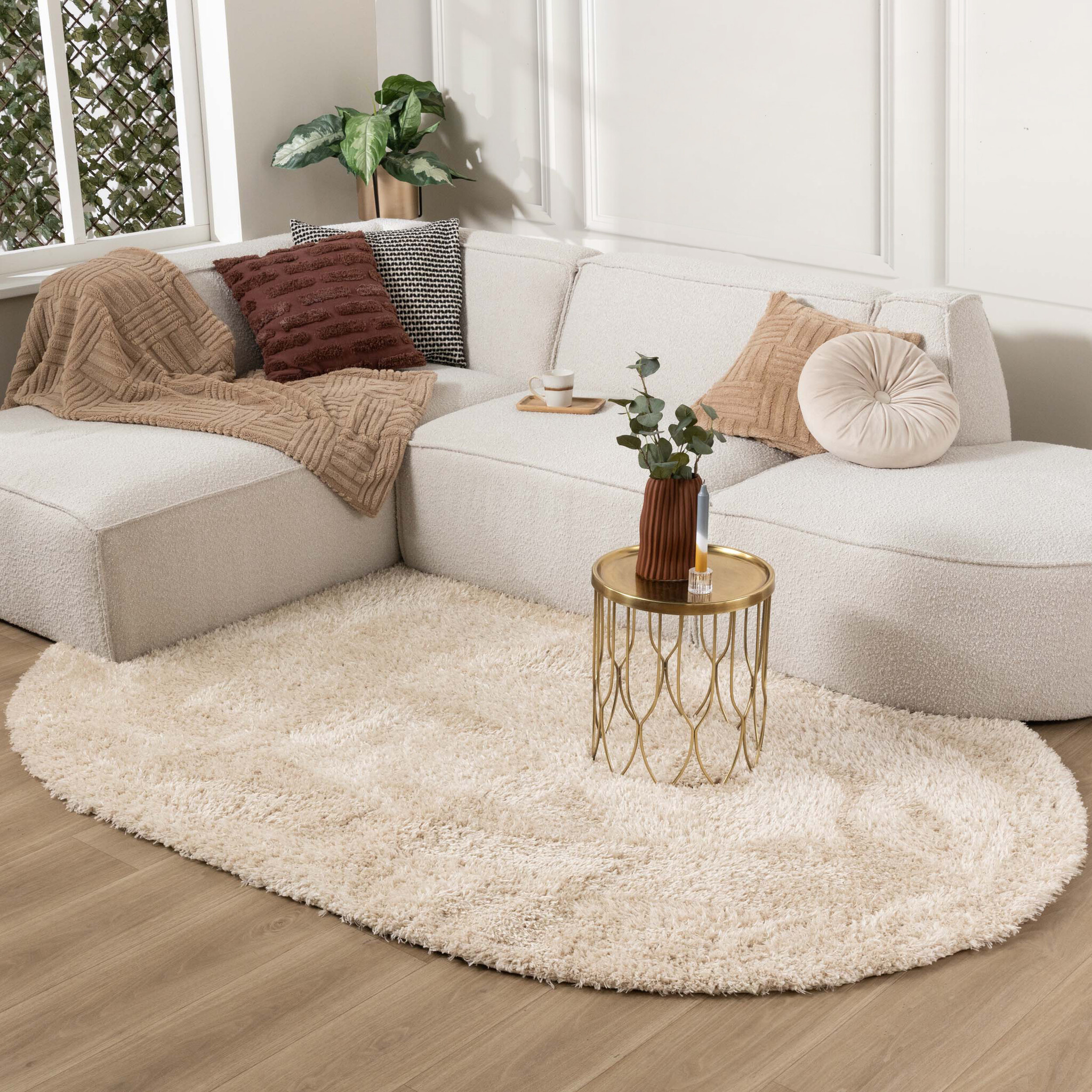Tapis rond pour enfants - Blaze Beige