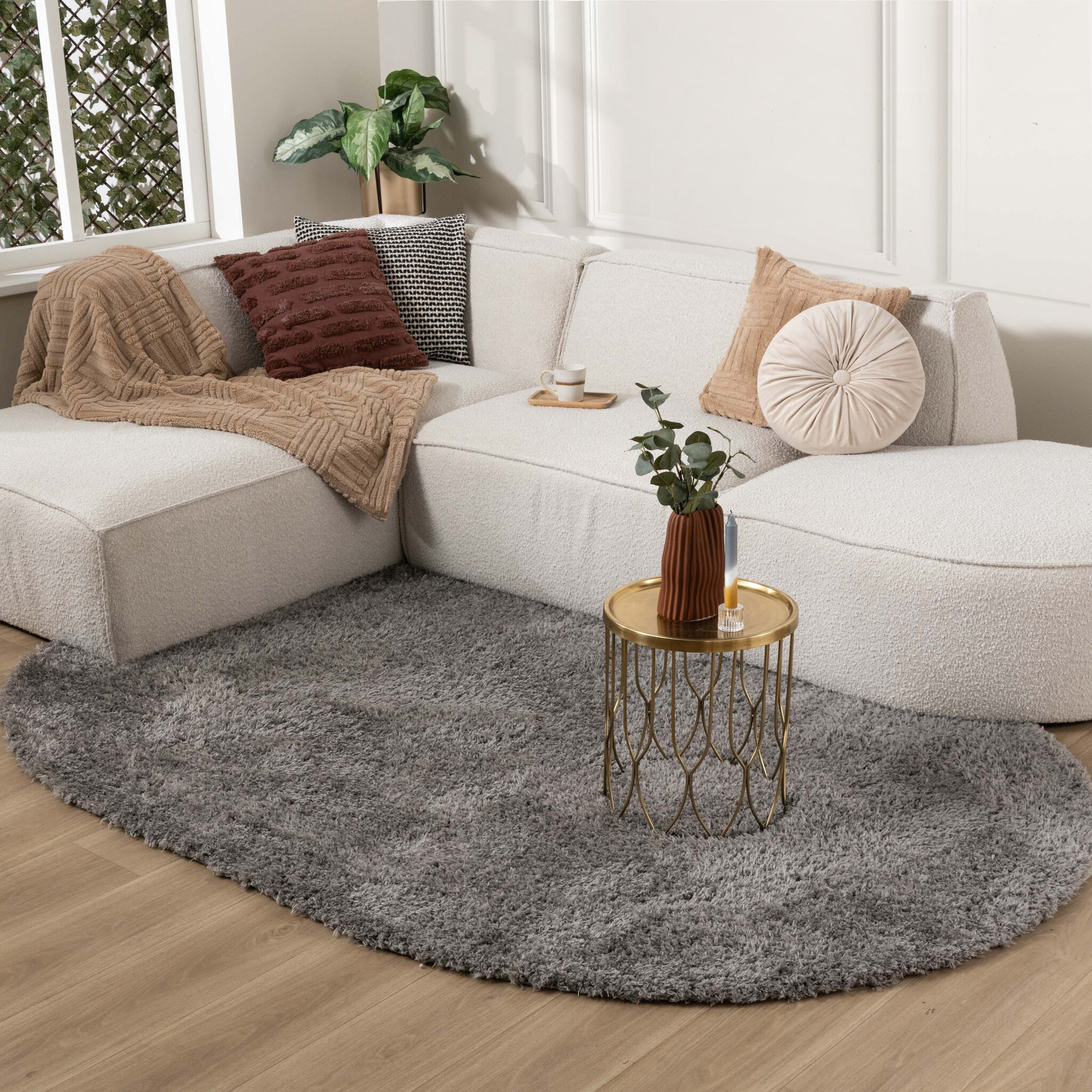 Tapis rond pour enfants - Blaze Gris