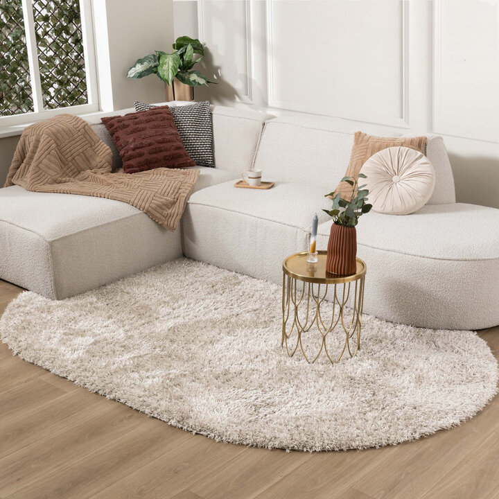 Tapis rond pour enfants - Blaze Beige/Gris